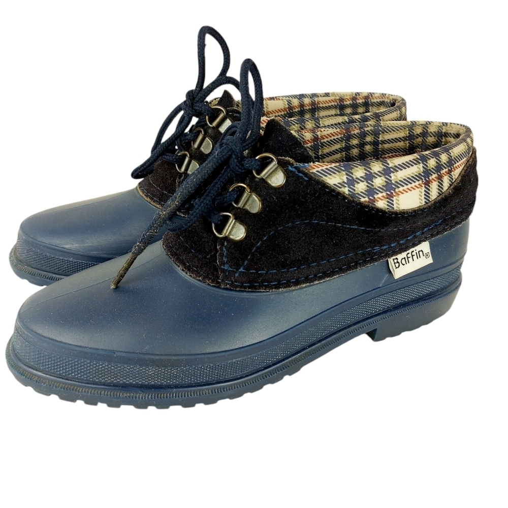 Vintage BAFFIN Duck shoes rubber rain ankle boots Size 7